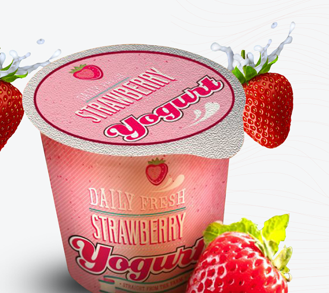 Die Cut Aluminum Yogurt Lids - Pakroll